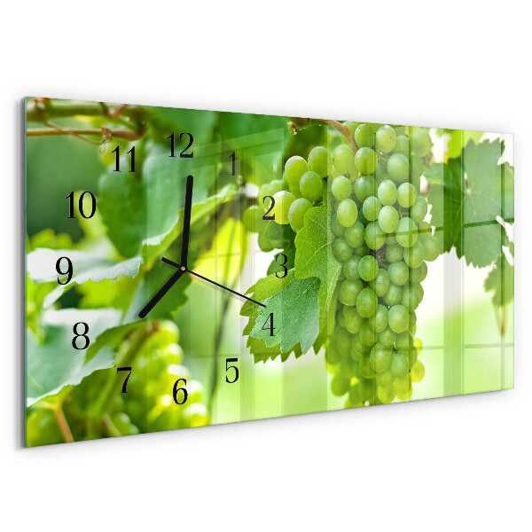 Horloge rectangulaire horizontale Raisins