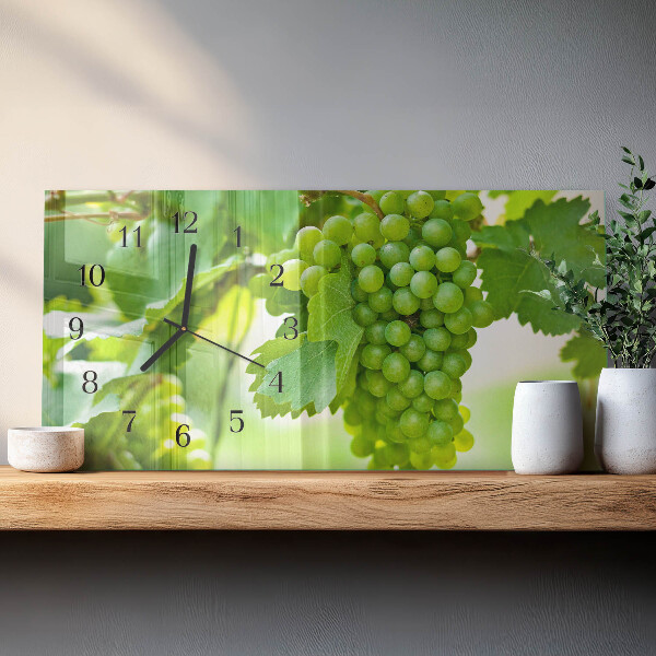 Horloge rectangulaire horizontale Raisins