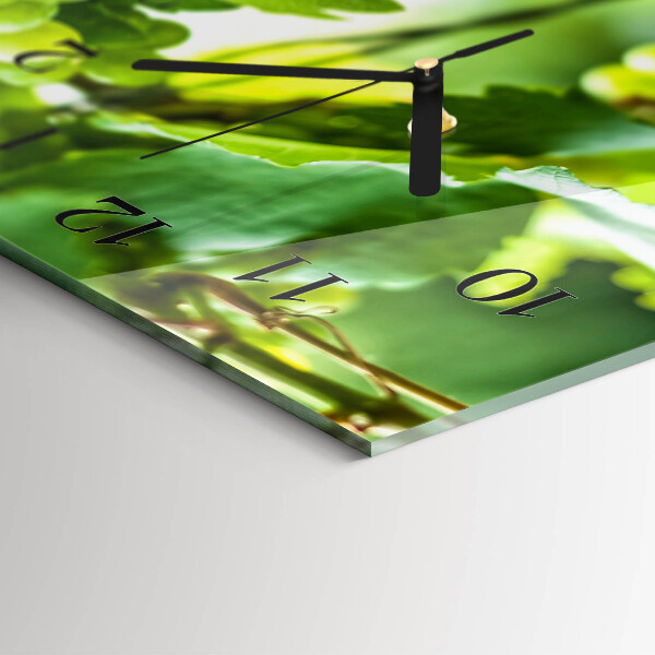 Horloge rectangulaire horizontale Raisins