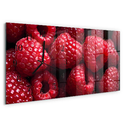 Horloge rectangulaire horizontale Framboises