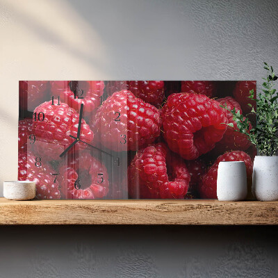 Horloge rectangulaire horizontale Framboises