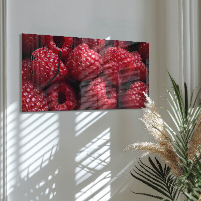 Horloge rectangulaire horizontale Framboises
