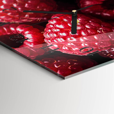 Horloge rectangulaire horizontale Framboises