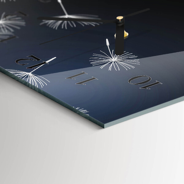 Horloge rectangulaire horizontale Pissenlit