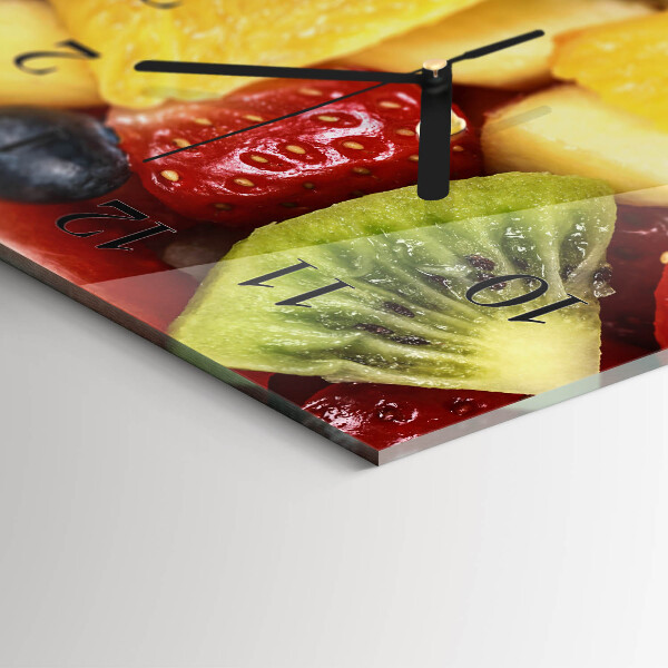 Horloge rectangulaire horizontale Salade De Fruits