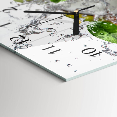 Horloge rectangulaire horizontale Fruits Sur L'Eau