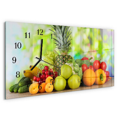 Horloge rectangulaire horizontale Fruits Et Légumes