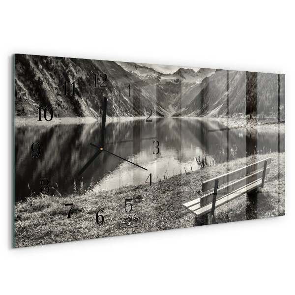 Horloge rectangulaire horizontale Montagnes Paisibles