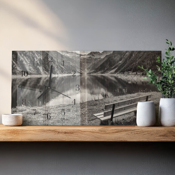 Horloge rectangulaire horizontale Montagnes Paisibles