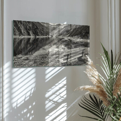Horloge rectangulaire horizontale Montagnes Paisibles