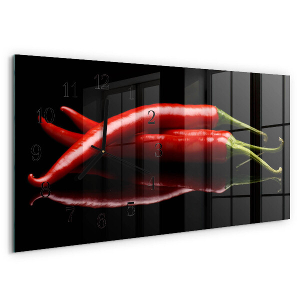 Horloge rectangulaire horizontale Piments