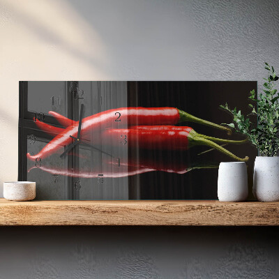 Horloge rectangulaire horizontale Piments