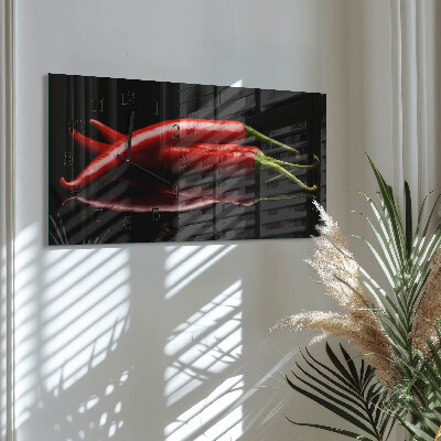 Horloge rectangulaire horizontale Piments