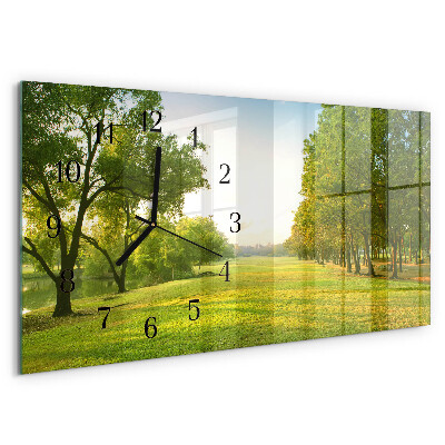 Horloge rectangulaire horizontale La Verdure De La Nature