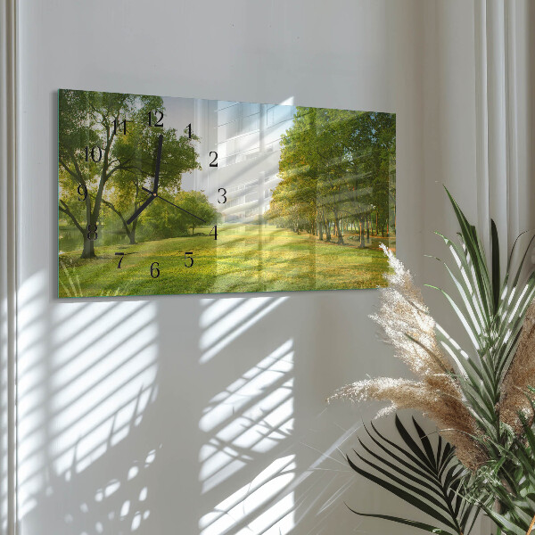 Horloge rectangulaire horizontale La Verdure De La Nature