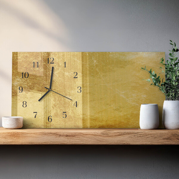 Horloge rectangulaire horizontale Texture Métallique