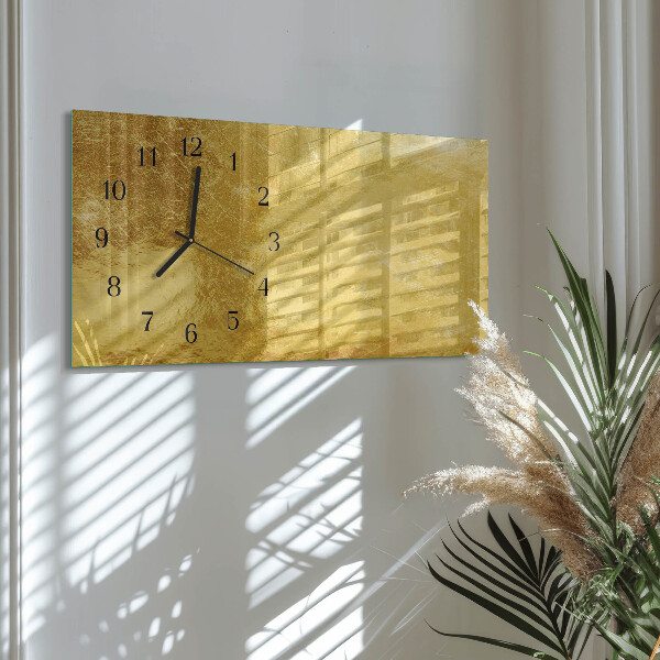 Horloge rectangulaire horizontale Texture Métallique