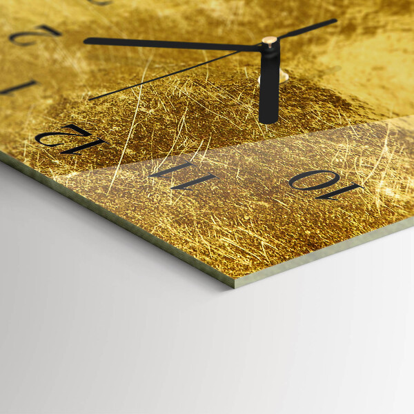 Horloge rectangulaire horizontale Texture Métallique