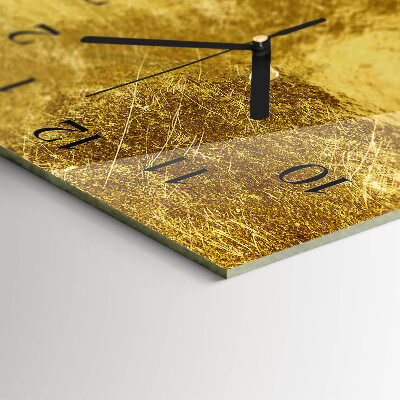 Horloge rectangulaire horizontale Texture Métallique