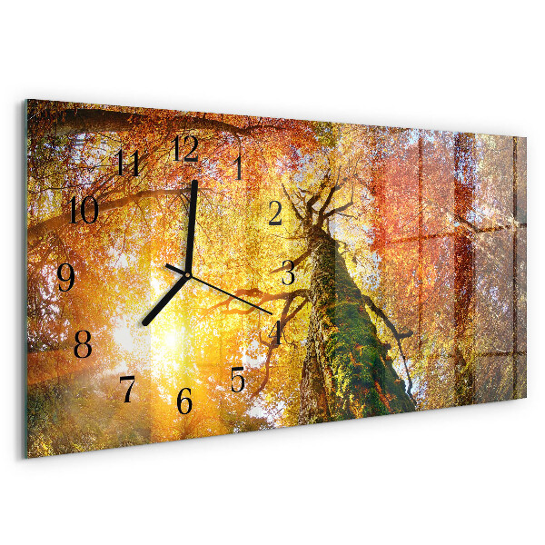 Horloge rectangulaire horizontale Automne