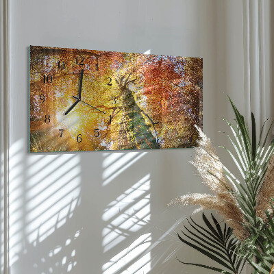 Horloge rectangulaire horizontale Automne