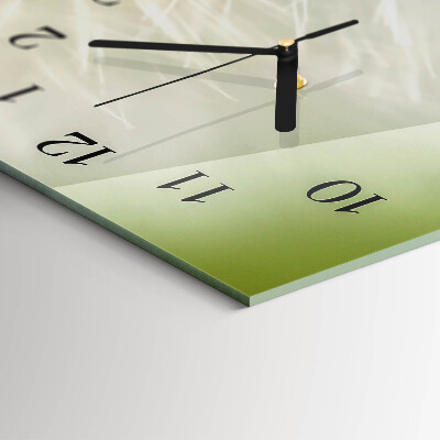 Horloge rectangulaire horizontale Pissenlit