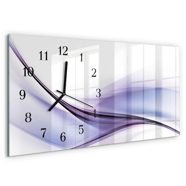Horloge rectangulaire horizontale Vagues De Couleur