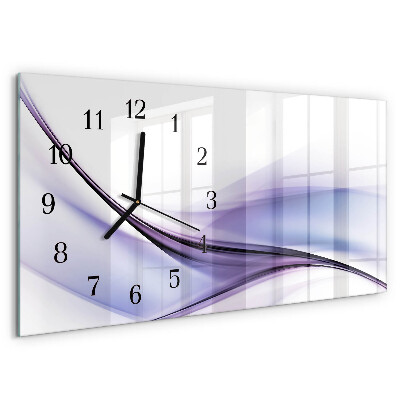 Horloge rectangulaire horizontale Vagues De Couleur
