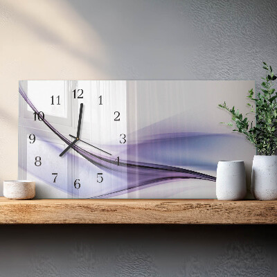 Horloge rectangulaire horizontale Vagues De Couleur