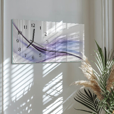 Horloge rectangulaire horizontale Vagues De Couleur