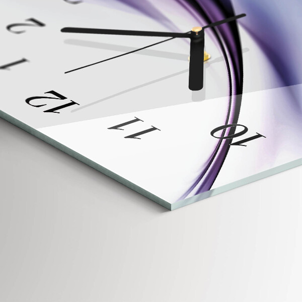 Horloge rectangulaire horizontale Vagues De Couleur