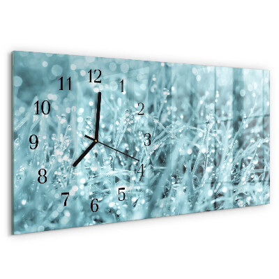 Horloge rectangulaire horizontale Rosée Froide