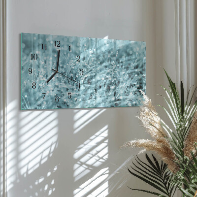 Horloge rectangulaire horizontale Rosée Froide