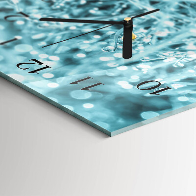 Horloge rectangulaire horizontale Rosée Froide