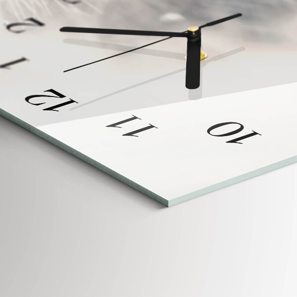 Horloge rectangulaire horizontale Pissenlit