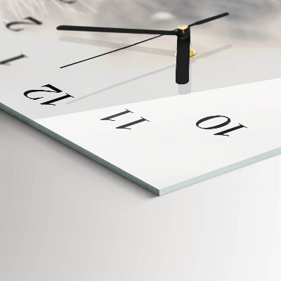 Horloge rectangulaire horizontale Pissenlit