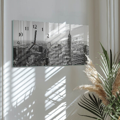 Horloge rectangulaire horizontale New York