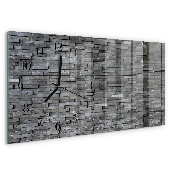 Horloge rectangulaire horizontale Structure En Pierre