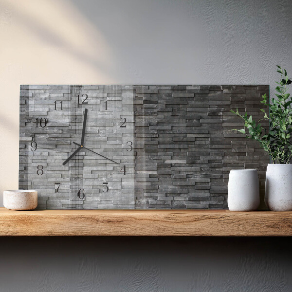 Horloge rectangulaire horizontale Structure En Pierre
