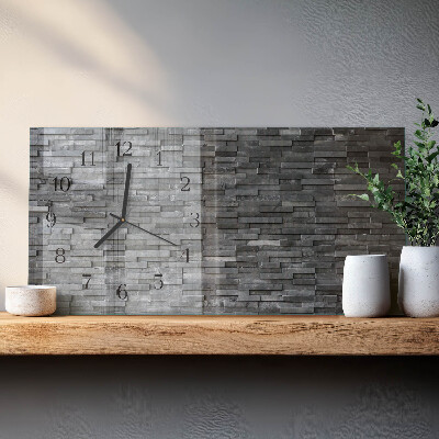 Horloge rectangulaire horizontale Structure En Pierre