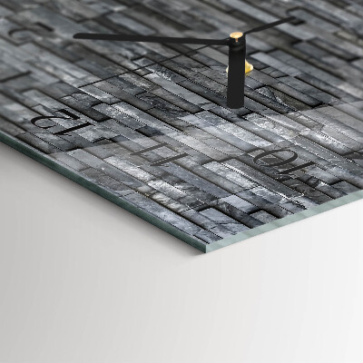 Horloge rectangulaire horizontale Structure En Pierre
