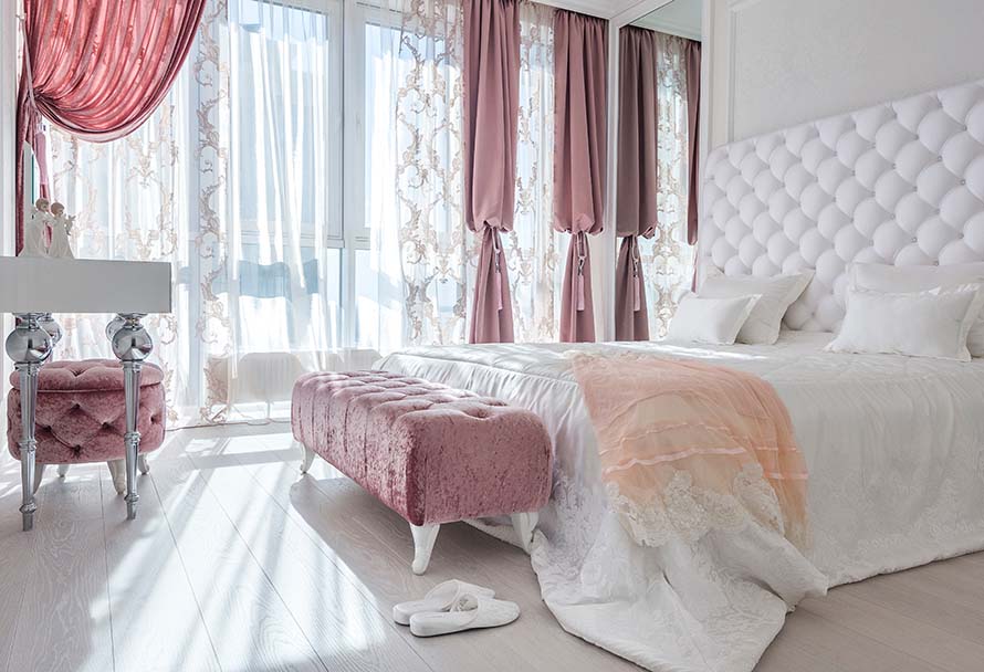La chambre à coucher glamour - comment aménager un espace luxueux