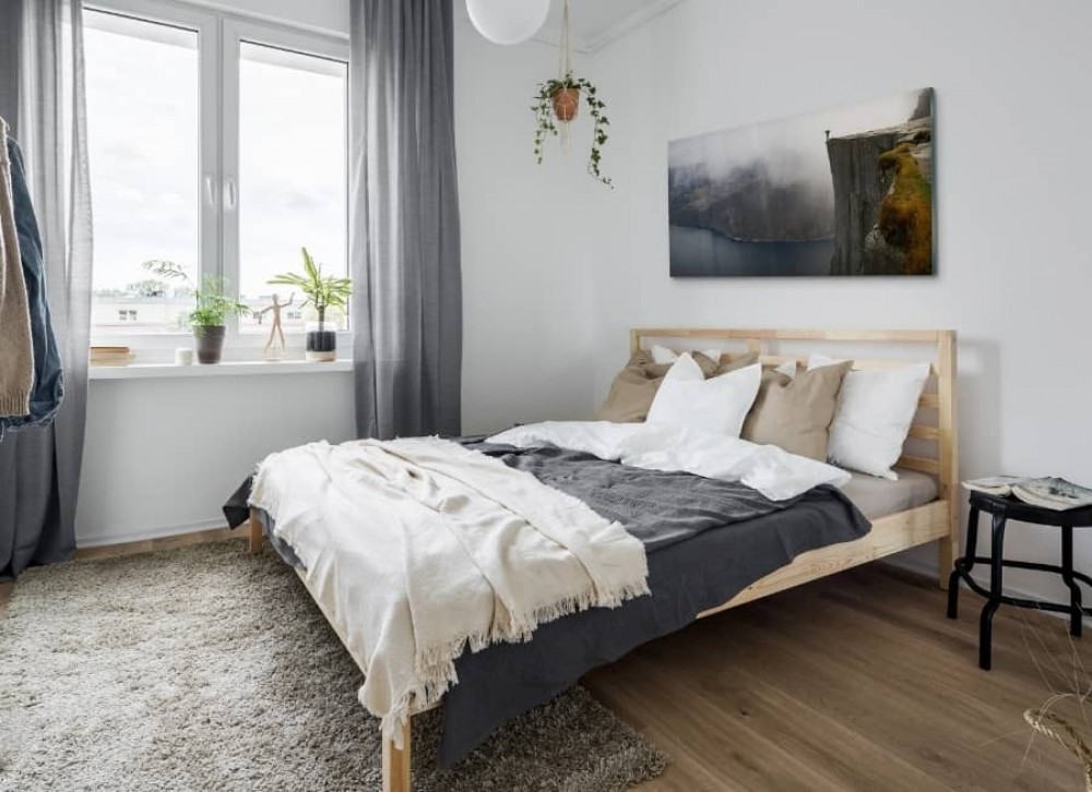 Chambre à coucher de style scandinave