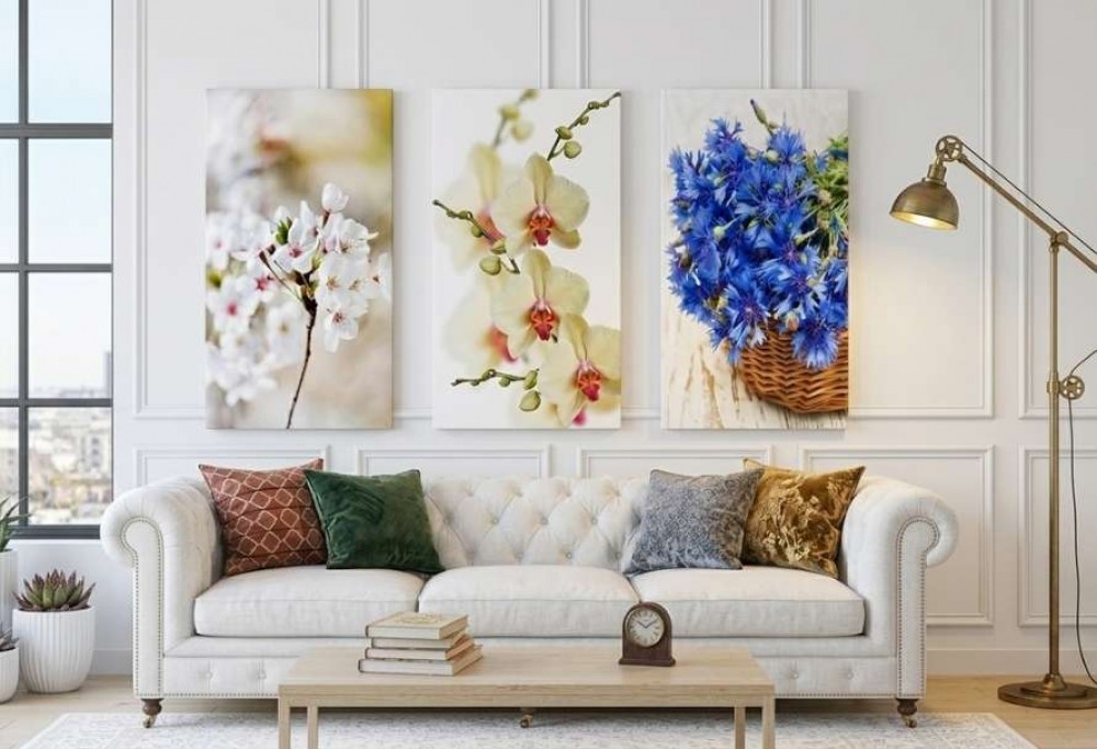 galerie de photos dans le salon