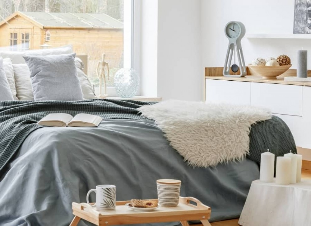 Chambre à coucher de style scandinave